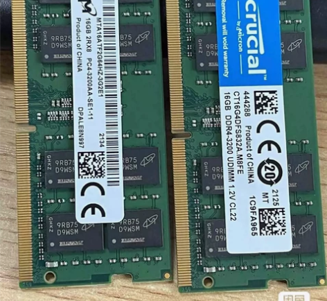 英睿达镁光16g ddr4 3200笔记本...