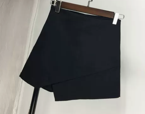 春夏新款2017韩版显瘦高腰A字裙不规则百...