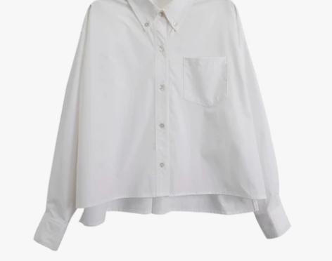 小玉酱套装女早秋2021新款白色衬衫灯笼花...