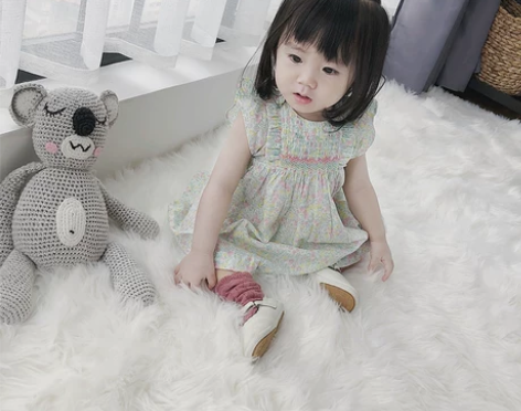 允儿妈女婴童夏季打揽碎花连衣裙新生儿薄款公...