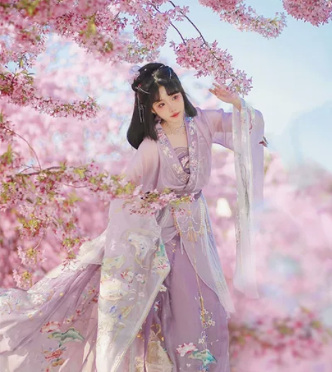 清欢纪汉服女中国风夏惊鸿重工南北朝大袖襦十...