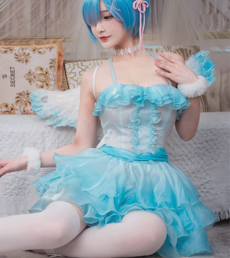 出 初兽猫 蕾姆小天使cos #四坑 s码...