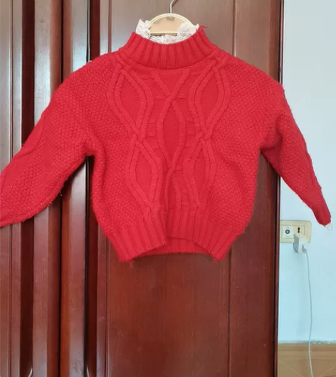 图一女宝宝毛衣，衣长36胸围36*2，10...