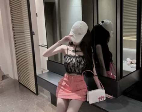 龟酱 「惹火小娇娘」B家金扣工装风口袋辣妹...