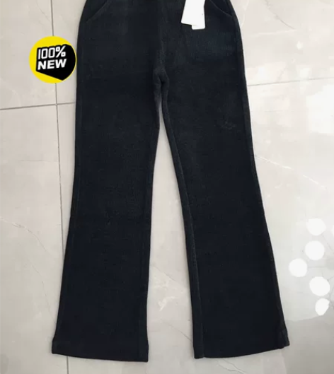 长裤，女，27码，弹力松紧腰水貂绒面料时尚...