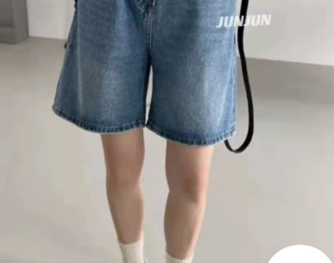 欧洲站高腰牛仔短裤女2022年夏季新款百搭...