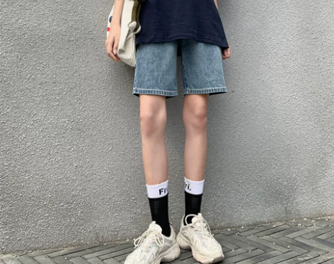 五分牛仔短裤女夏季2022年新款高腰5分裤...