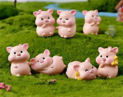 可爱的猪猪ins小摆件少女心装饰品  全新...