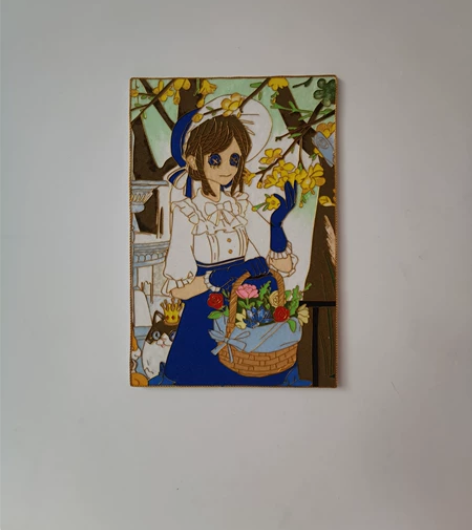 景泰蓝掐丝珐琅工艺画 定制成品半成品 尺寸...