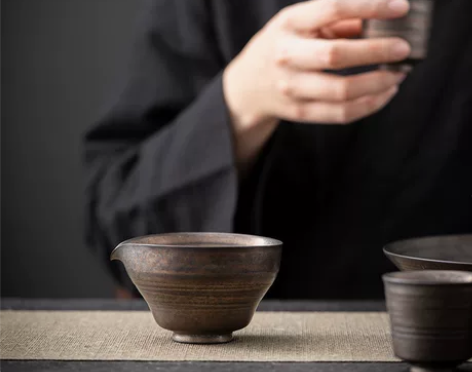 茶馆倒闭清仓出｜黑陶鎏金公道杯 复古风轻奢...