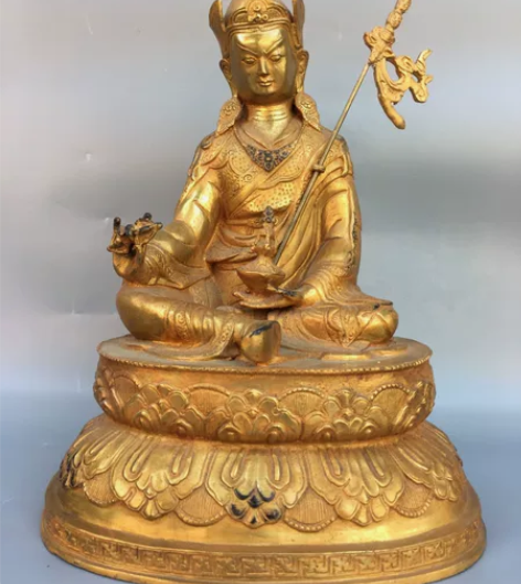 老家院子翻修找到的明清时期老物件铜鎏金莲花...