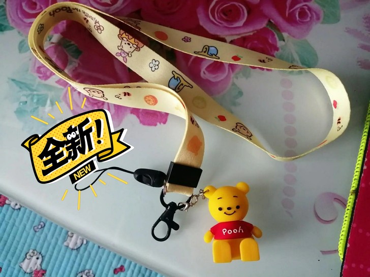 新款可爱卡通手机挂绳支架挂脖男女通用创意个...