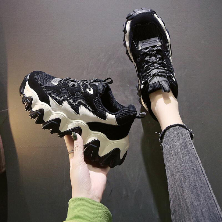 新款厚底增高百搭老爹鞋