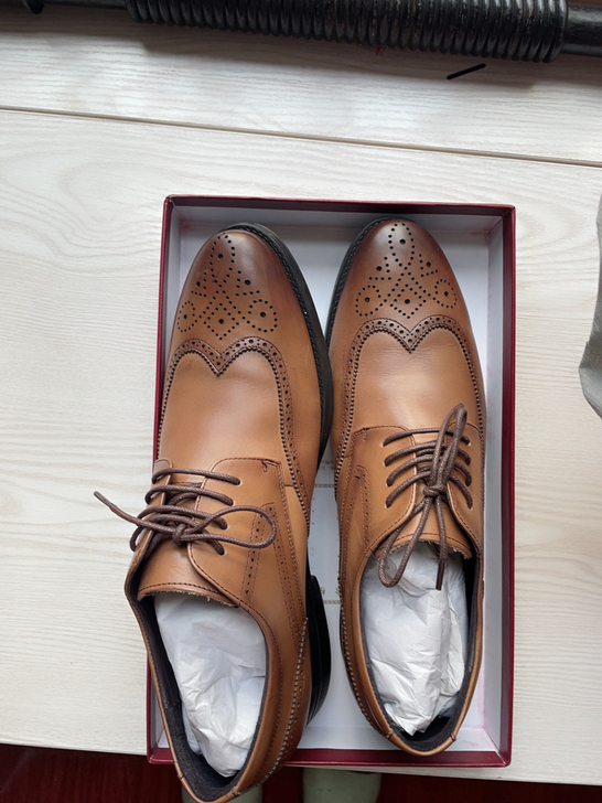 夏季布洛克皮鞋男商务正装休闲鞋英伦风男鞋增...