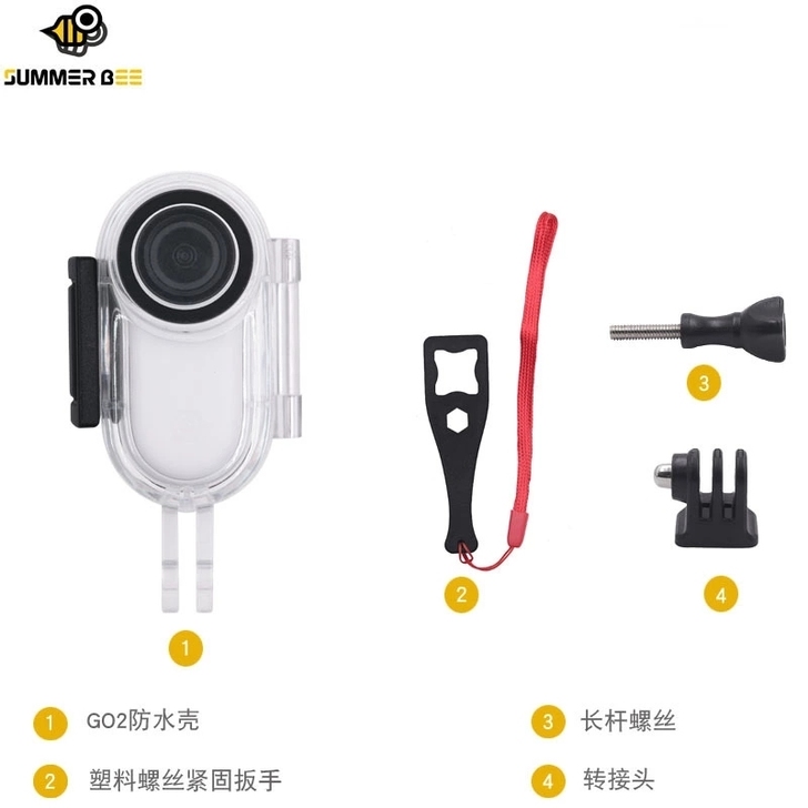 适用Insta360go2防水壳30米潜水...