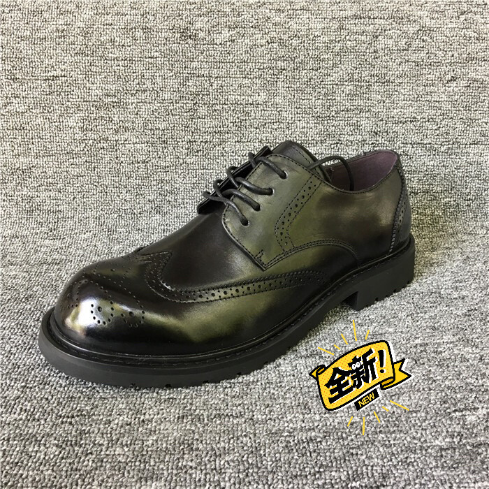 雕花布洛克皮鞋