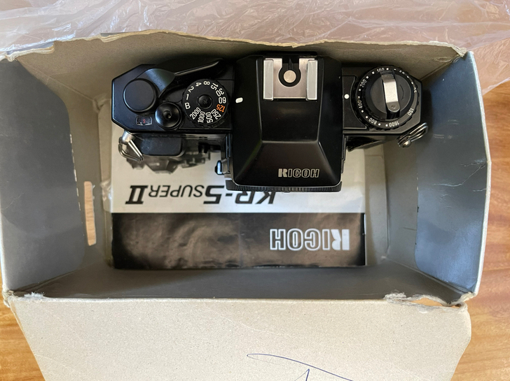 理光KR-5superⅡ胶片相机，老人家里...