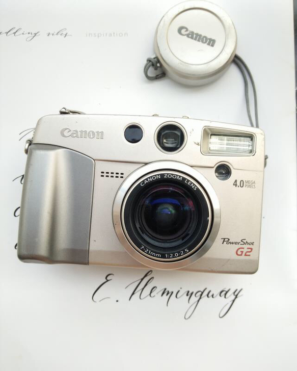 佳能G2数码相机复古旋转翻屏CCD相机老相机