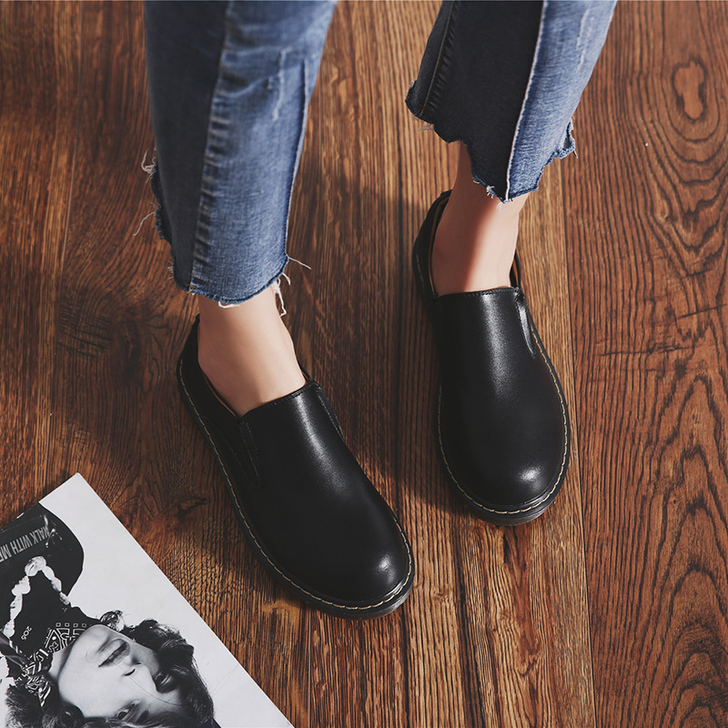 三岛秋季chic小皮鞋森女日系复古软妹娃娃...