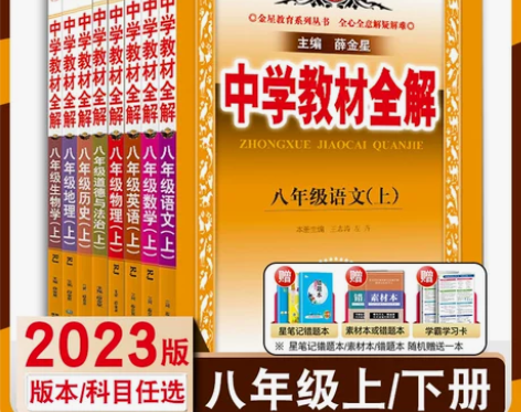 物理初中 初中物理2022秋用中学教材全解...