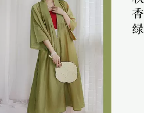 「闲居初夏」系列明制汉服 合领/竖领长衫 ...