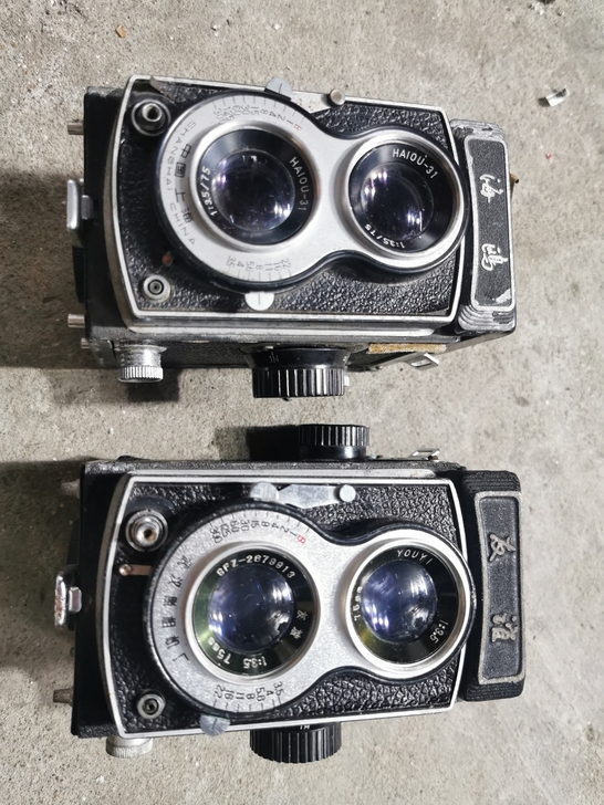 两台相机，一个海鸥的，一个友谊的，看上的私...