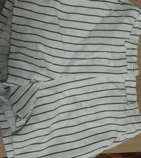 条纹短裤，女，夏季短裤 L码