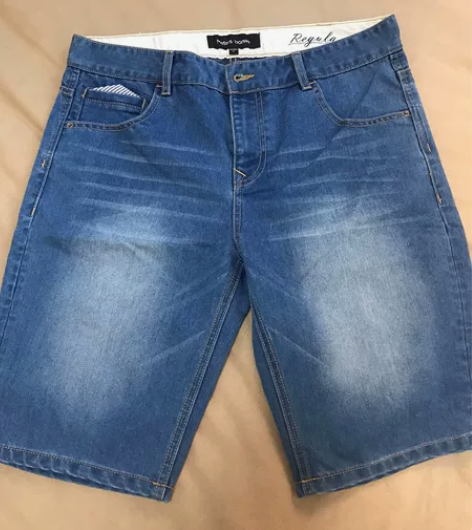 美特斯邦威男士牛仔短裤一条，XL码，180...