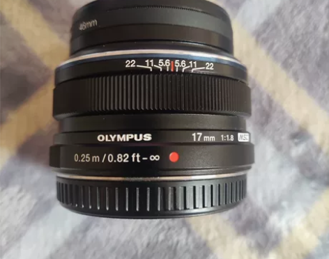 奥林巴斯17mm  f1.8 黑色镜头，功...