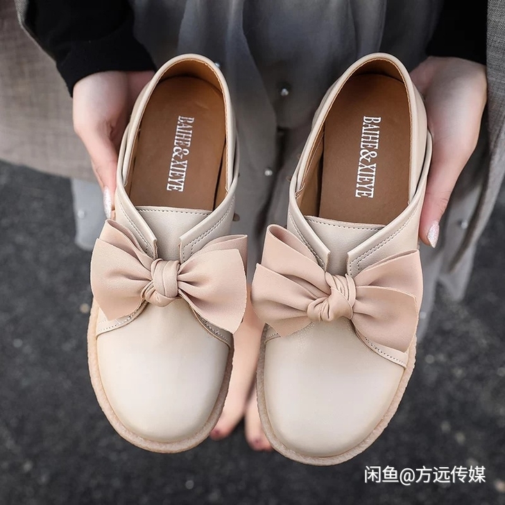 全新,包邮,豆豆鞋女平底2019春季新款韩...