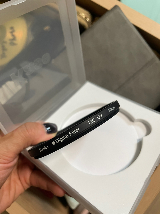肯高 UV镜 72mm 盒子是kase的