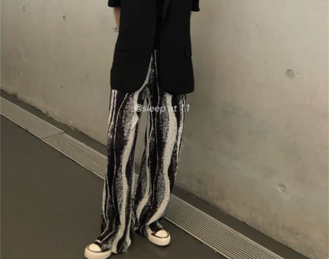 Sleep at 11 阔腿裤女夏季高腰垂...