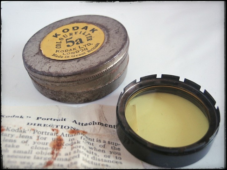 英国KODAK no.5a 黄铜古董彩色滤...