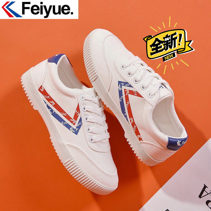 Feiyue飞跃女小白鞋新款低帮透气男鞋法...