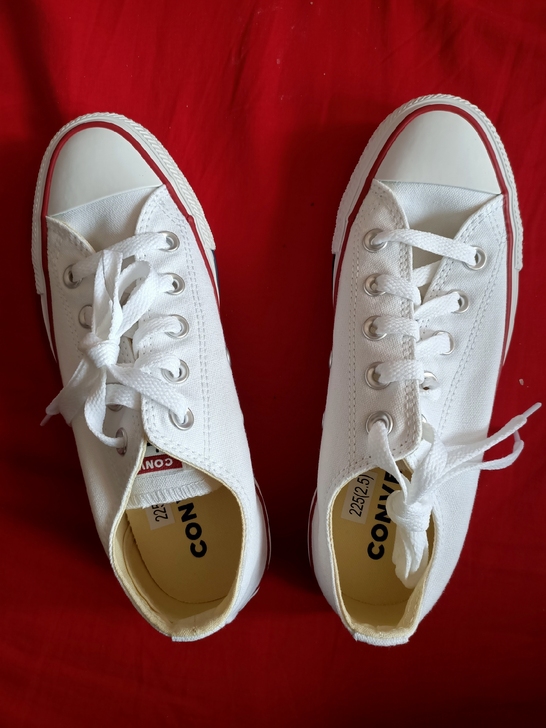 匡威帆布鞋低帮女鞋，白色36码，只有一双忍...