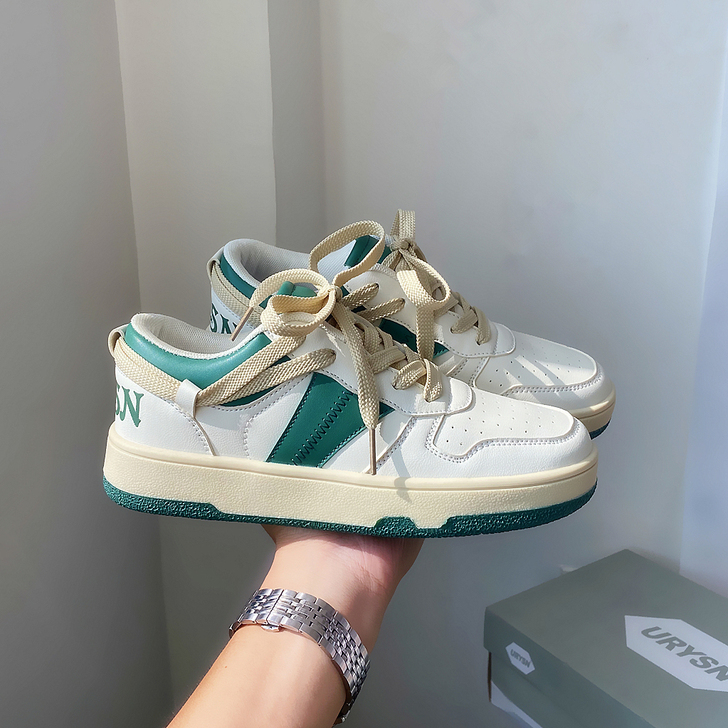 国潮情侣小众德训鞋日系小白鞋学生复古低帮运...