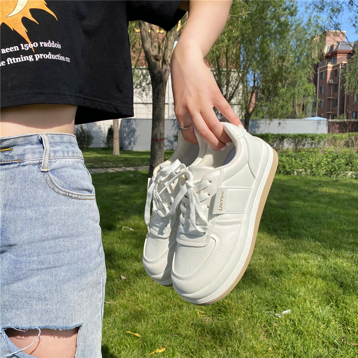 易少年 可爱大头鞋厚底增高板鞋ins超火2...