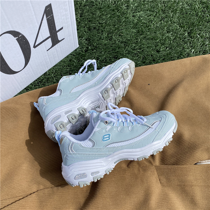 易少年 月色小清新神仙老爹鞋女ins超火百...