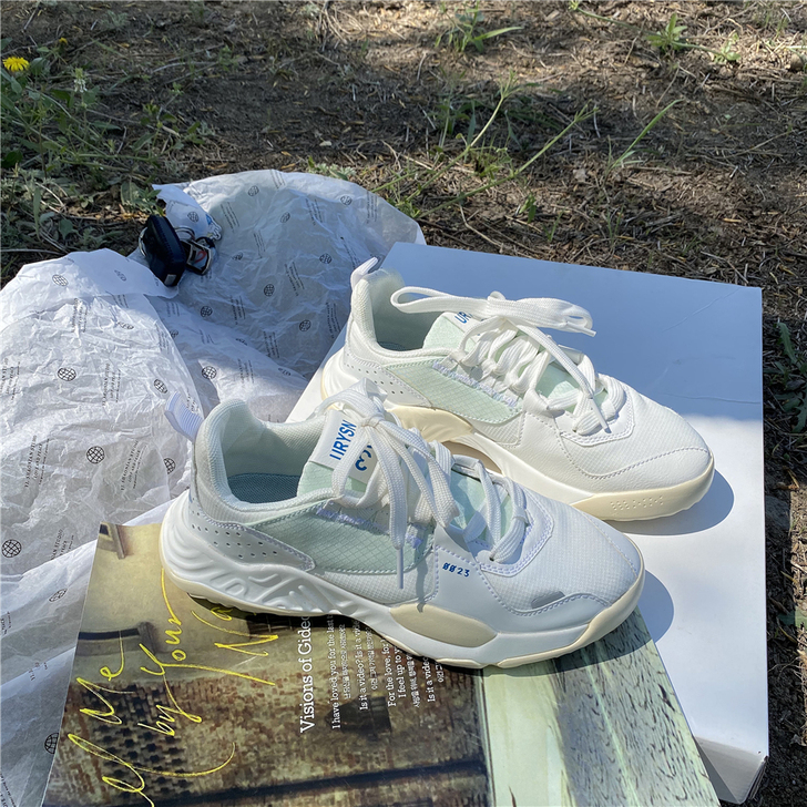 易少年 国潮小众老爹鞋女2021夏季新款透...