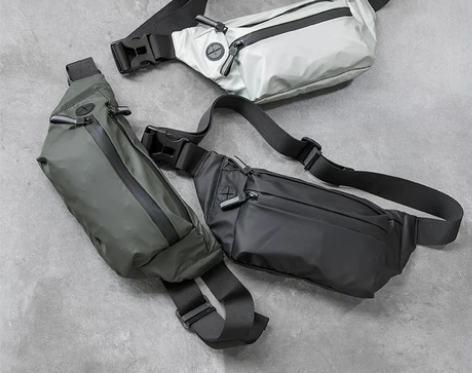 防水腰包男士个性胸包休闲户外运动斜挎包时尚...