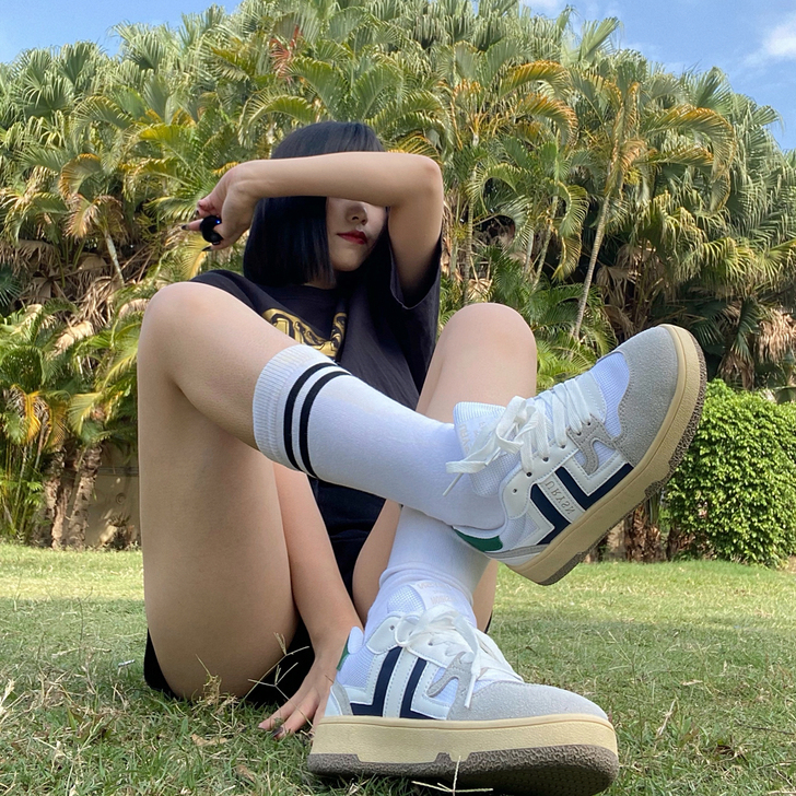 丸子北复古德训鞋网红爆款小白鞋港风chic...