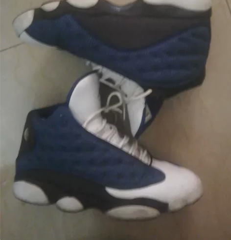 Aj13乔丹篮球鞋 44码蓝色