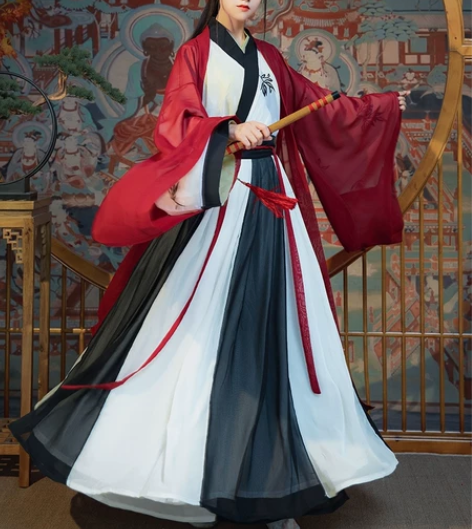 魏晋风汉服女秋冬中国风仙气侠客古风广袖流仙...