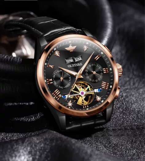 旗舰店瑞士欧品客品牌男士手表正品机械表全自...