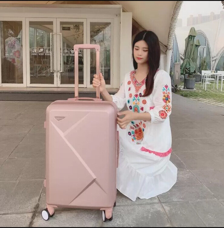 网红18寸登机旅行拉杆箱小型密码皮箱子新款...