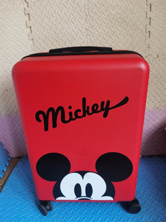 不莱玫行李箱24寸米奇红色拉杆箱