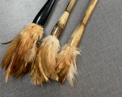 鸡毛笔自制，新做特大 大中小4个号，特大号...