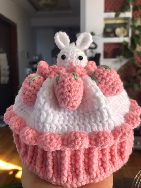 草莓蛋糕包手提包礼物包束口包兔子编织包菠萝...