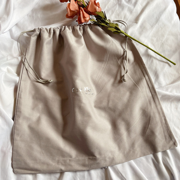 CK灰色加厚大号棉布包包防尘收纳袋抽绳束口袋