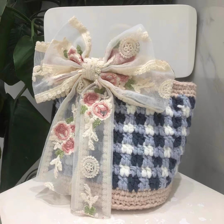 成品包邮！钩针单肩包，菜篮子包包，工期一周...